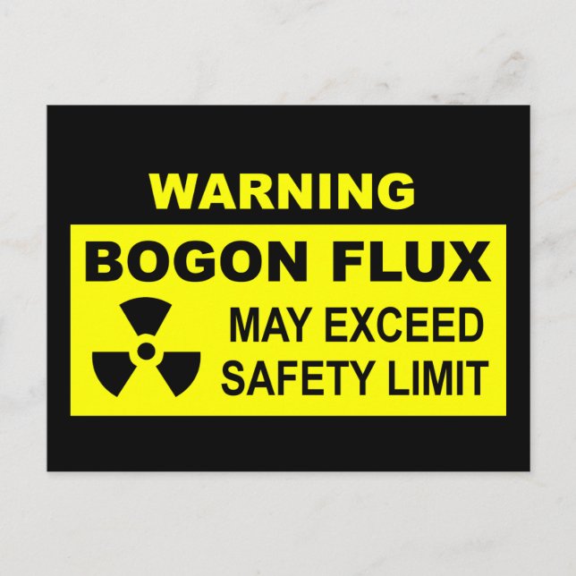 Postal Advertencia: Flujo Bogon (Anverso)