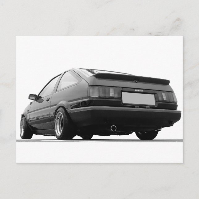 Postal AE86 Blanco y negro (Anverso)