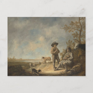 Postal Aelbert Cuyp - Pastores