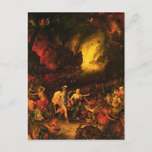 Postal Aeneas en Hades (Anverso)