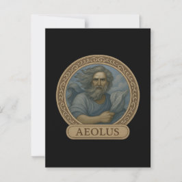 Postal Aeolus Wind God Postcard Devotional