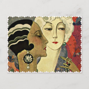 Postal Aer Deco Ladies