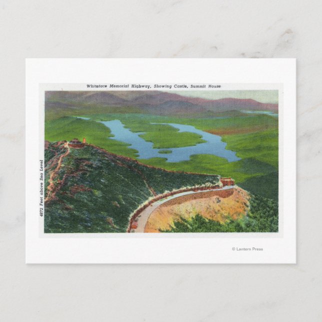 Postal Aéreo de Memorial Hwy, Castillo, Summit House (Anverso)