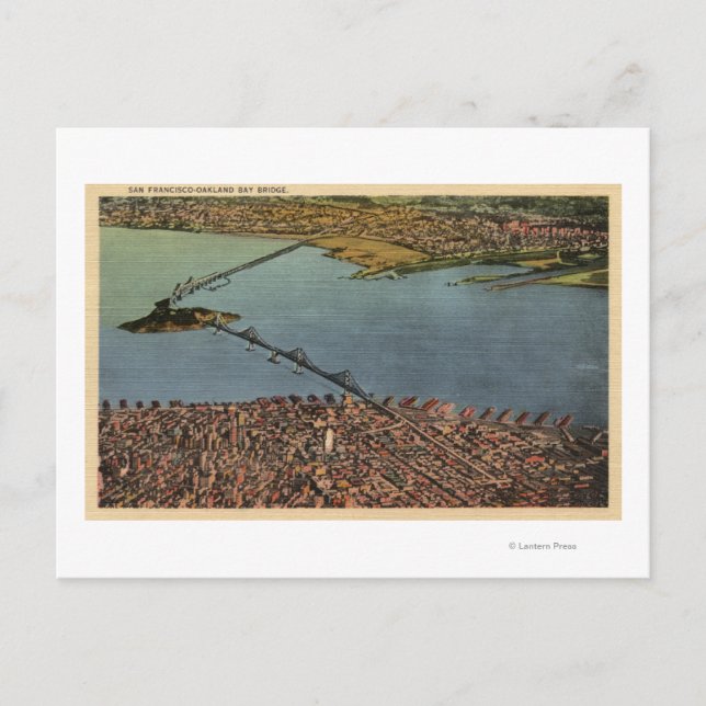 Postal Aerial, Puente de la Bahía de San Francisco-Oaklan (Anverso)