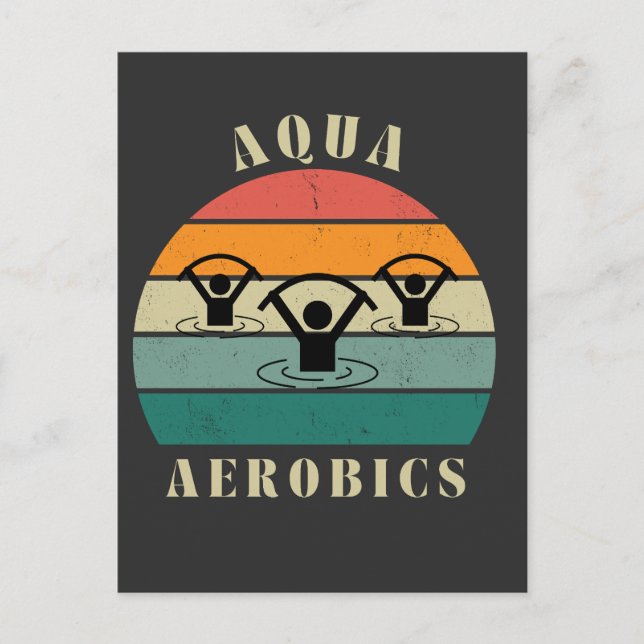 Postal aeróbic acuático (Anverso)