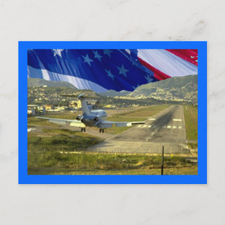 Postal Aerolínea de Bandera de Estados Unidos