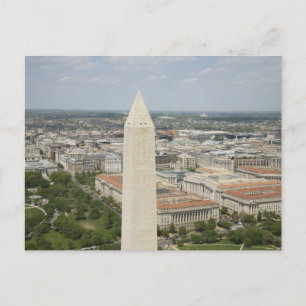 Postal Aeronáutica en la cima del monumento a Washington