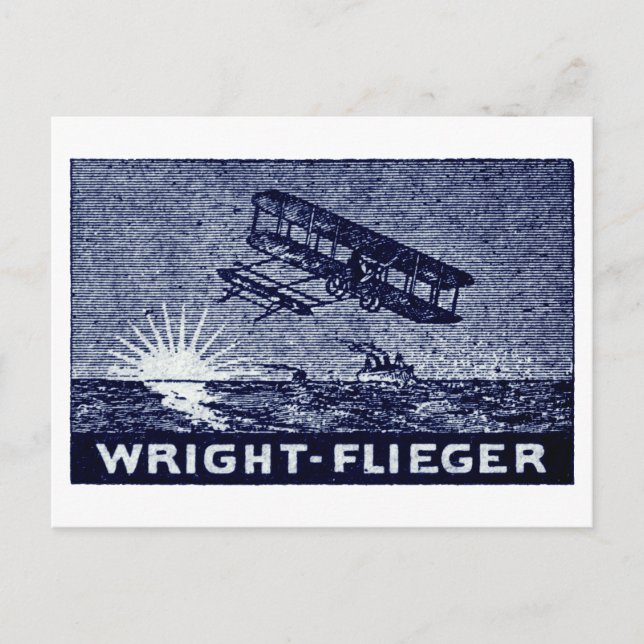 Postal Aeronave Wright Brothers 1909 (Anverso)