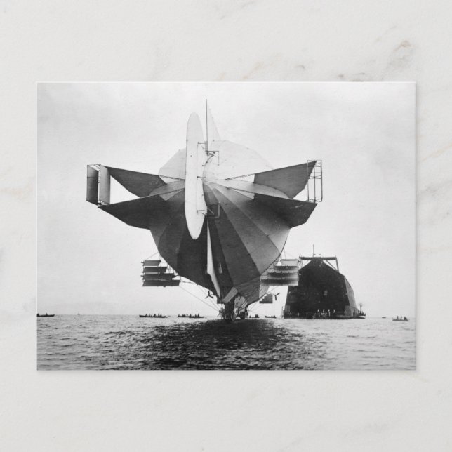 Postal Aeronave Zeppelin, 1908 (Anverso)