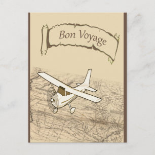 Postal Aeroplano del buen viaje