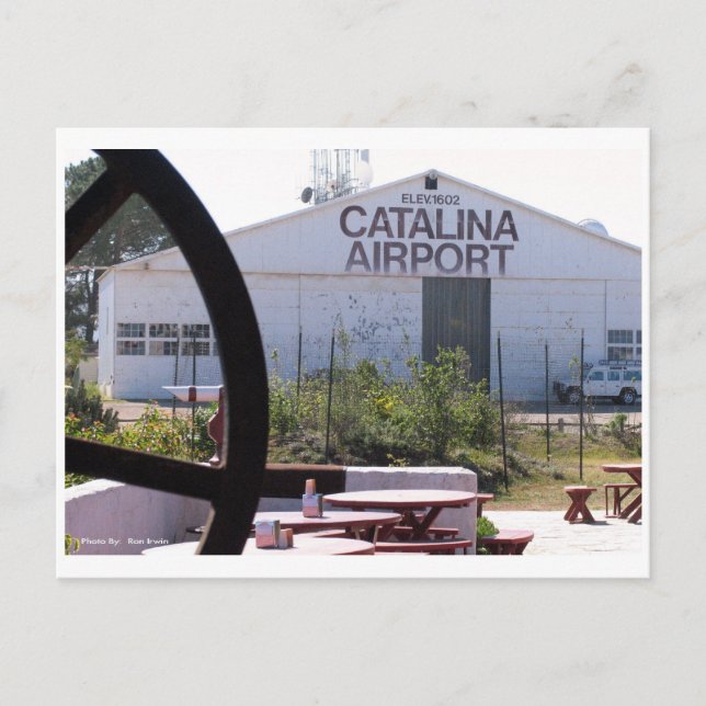 Postal Aeropuerto de Catalina (Anverso)