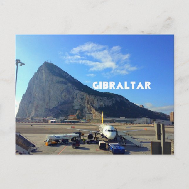 Postal Aeropuerto de Peñón de Gibraltar (Anverso)
