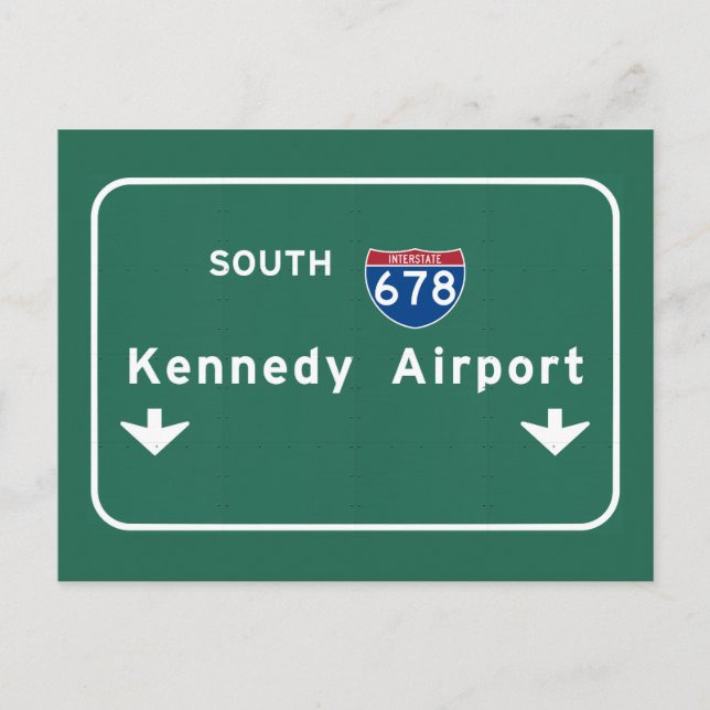 Postal Aeropuerto Kennedy JFK I-678 NYC New York City NY (Anverso)