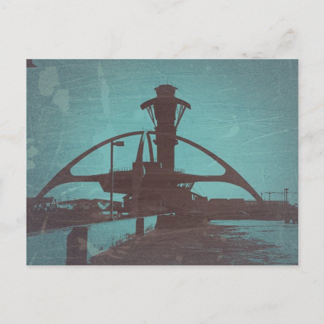 Postal Aeropuerto LAX de Los Ángeles (Anverso)