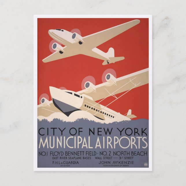 Postal Aeropuertos municipales, 1936 (Anverso)