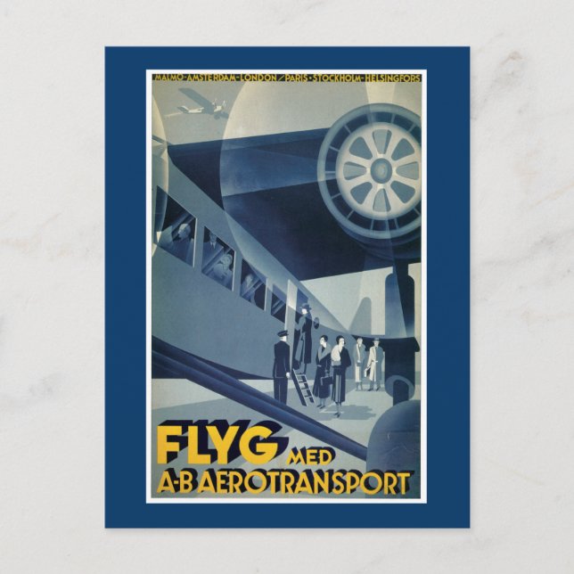 Postal Aerotransporte Flyg Med A-B (Anverso)