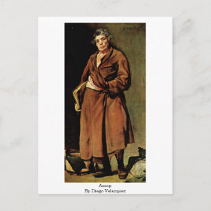 Postal Aesop De Diego Velazquez