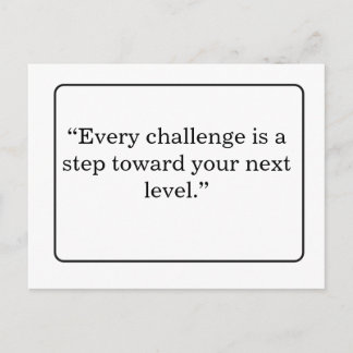 Postal Aesthetic Motivational Quote Postcard