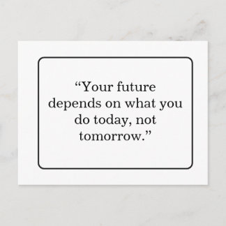 Postal Aesthetic Motivational Quote Postcard