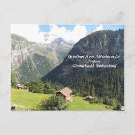 Postal AFA Postcard Gimmelwald, Suiza