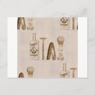 Postal afeitado de hombres