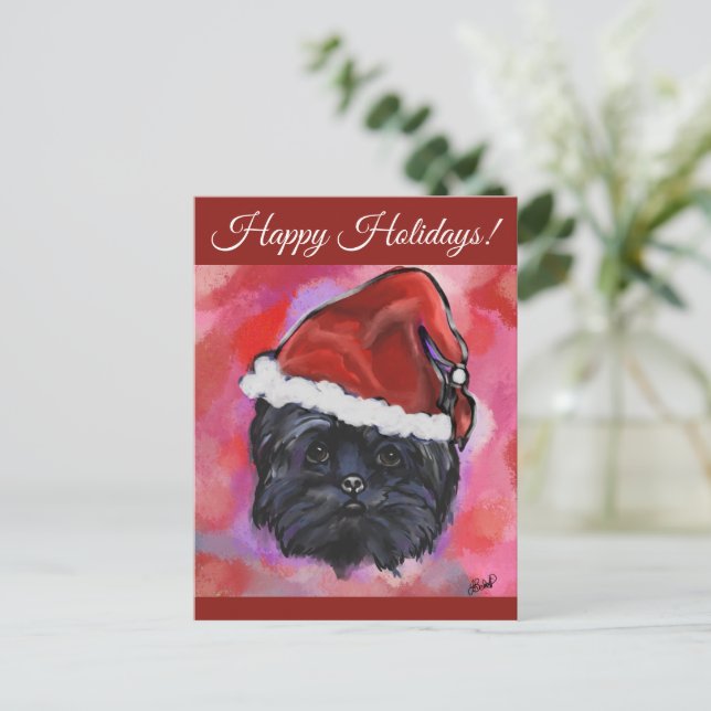 POSTAL AFFENPINSCHER  (Anverso de pie)
