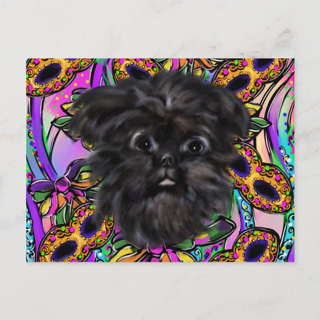 Postal Affenpinscher (Anverso)