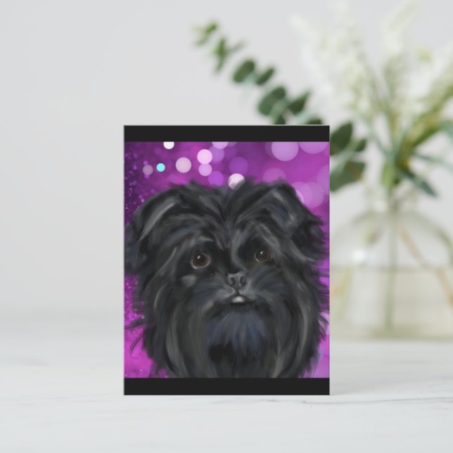 Postal Affenpinscher   (Anverso de pie)