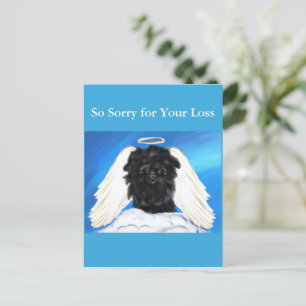 Postal Affenpinscher Ángel