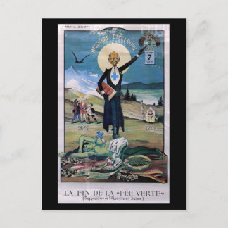 Postal Affiche Absinthe