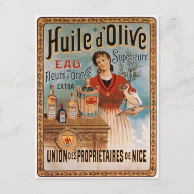 Postal Affiche huile d'olive (Anverso)