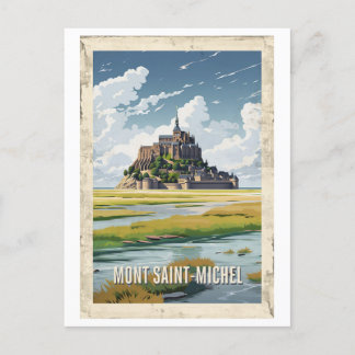Postal Affiche Mont Saint-Michel - France -
