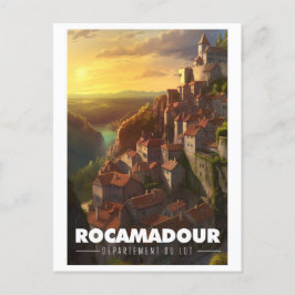 Postal Affiche Rocamadour - France - Département du Lot -