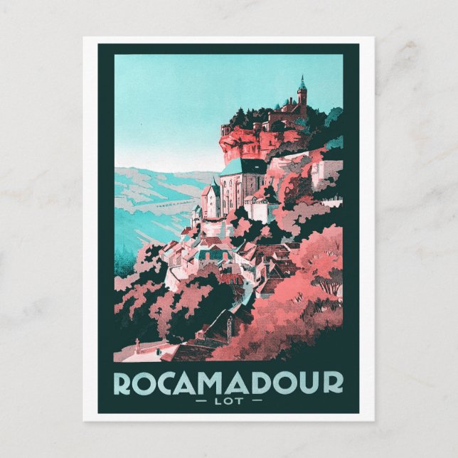 Postal Affiche Rocamadour - Vintage (Anverso)