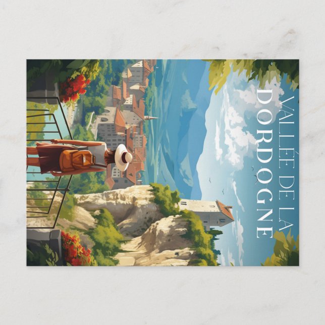 Postal Affiche - Vallée de la dordogne - 24 (Anverso)