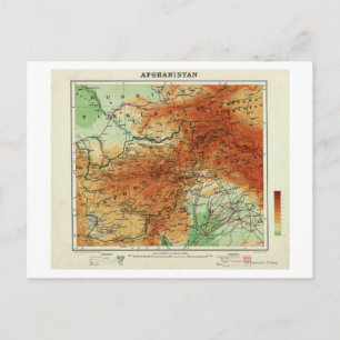 Postal Afganistán: Mapa PanorámicoAfganistán
