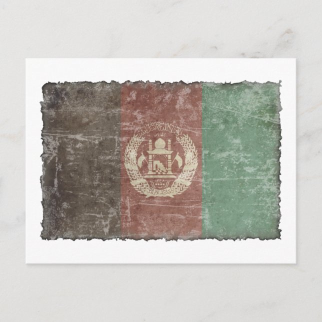 Postal Afganistán vintage (Anverso)