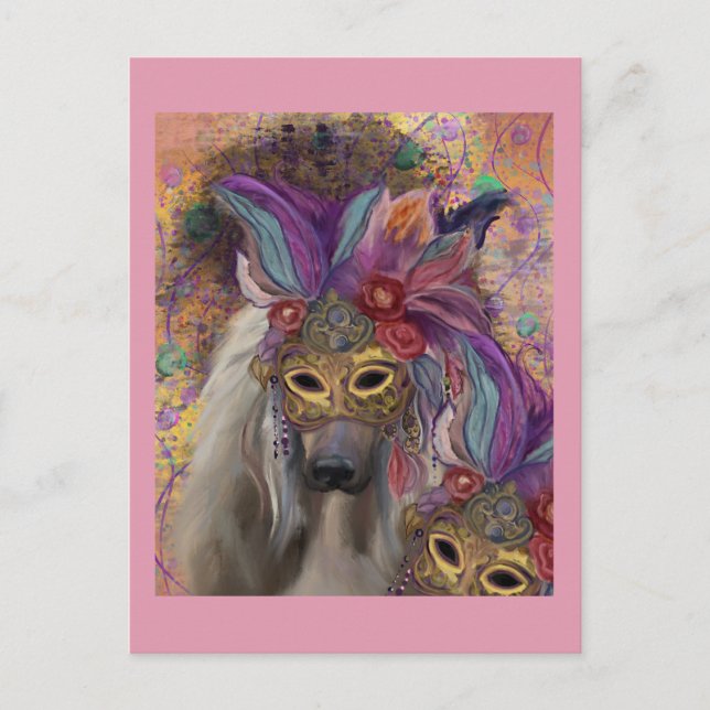 POSTAL AFGHAN HOUND (Anverso)