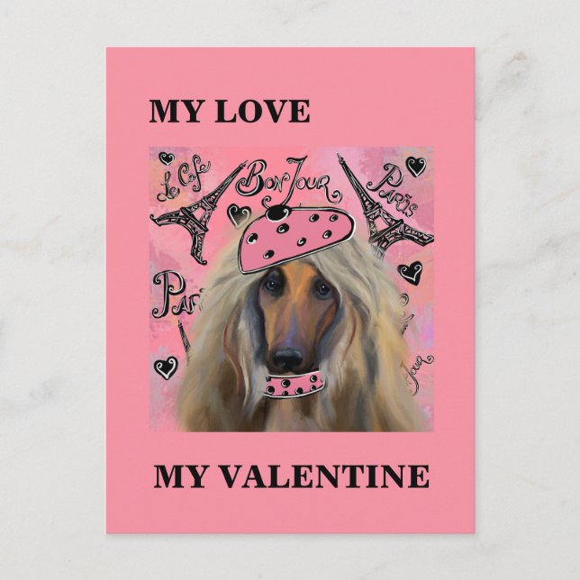 POSTAL AFGHAN HOUND (Anverso)