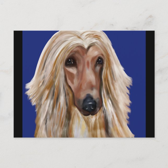 POSTAL AFGHAN HOUND (Anverso)