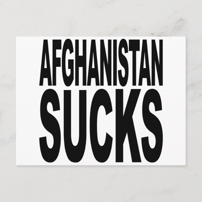 Postal Afghanistan Sucks (Anverso)