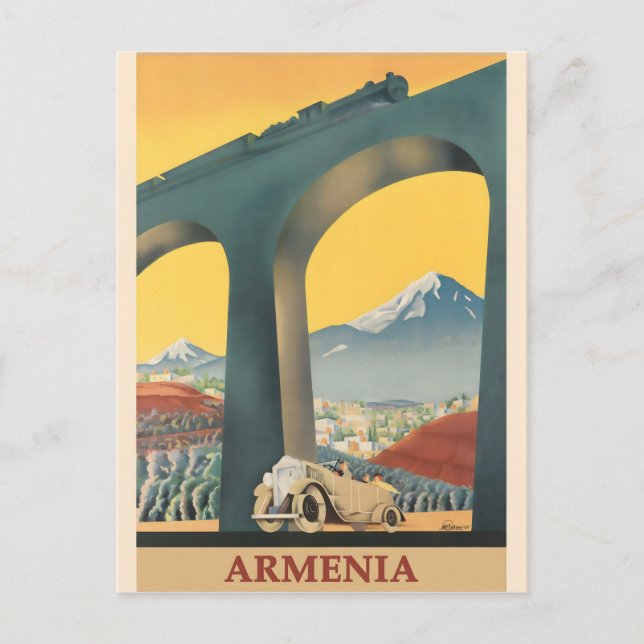 Postal Afiche de Armenia (Anverso)
