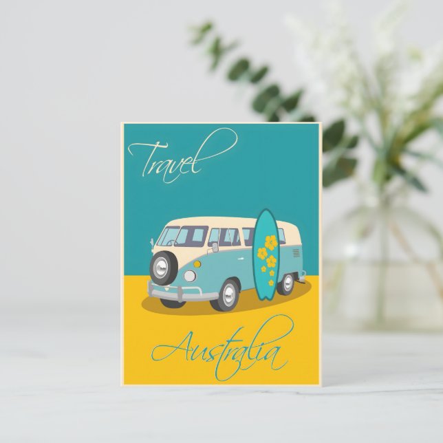 Postal Afiche de Australia (Anverso de pie)