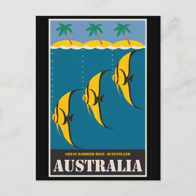 Postal Afiche de Australia (Anverso)