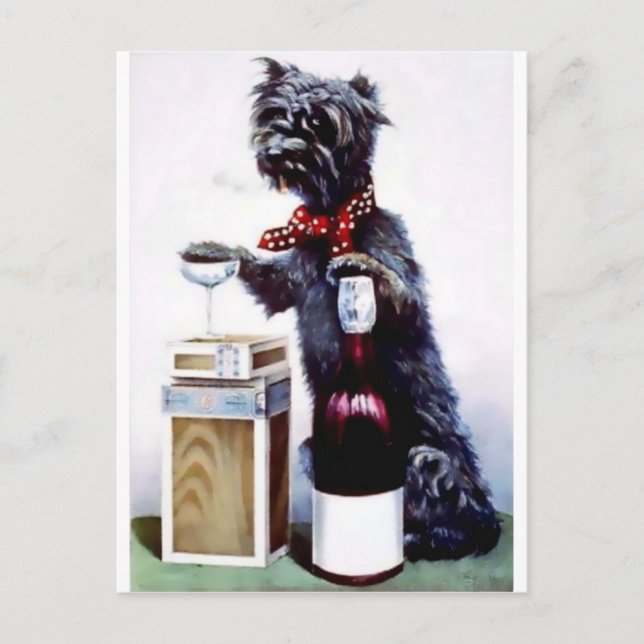 Postal Afiche de Bad Dog Vintage (Anverso)