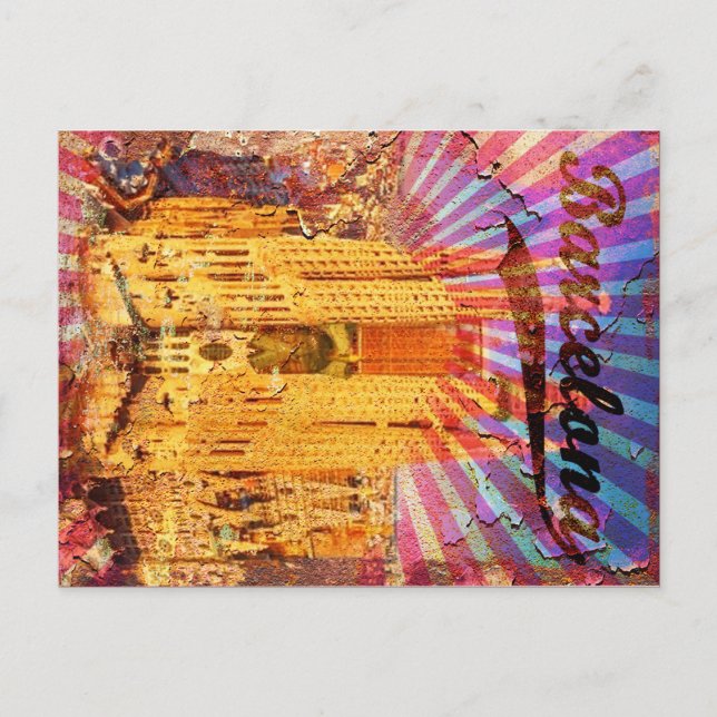 Postal Afiche de Barcelona, España (Anverso)