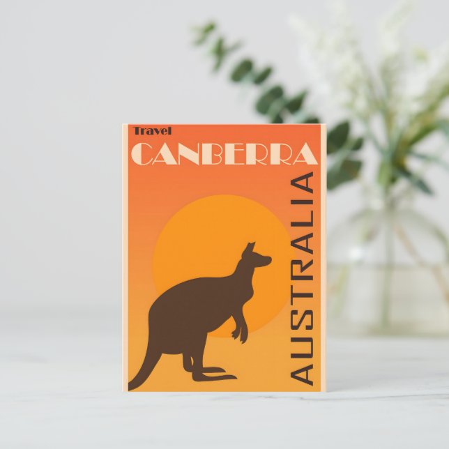 Postal Afiche de Canberra (Anverso de pie)