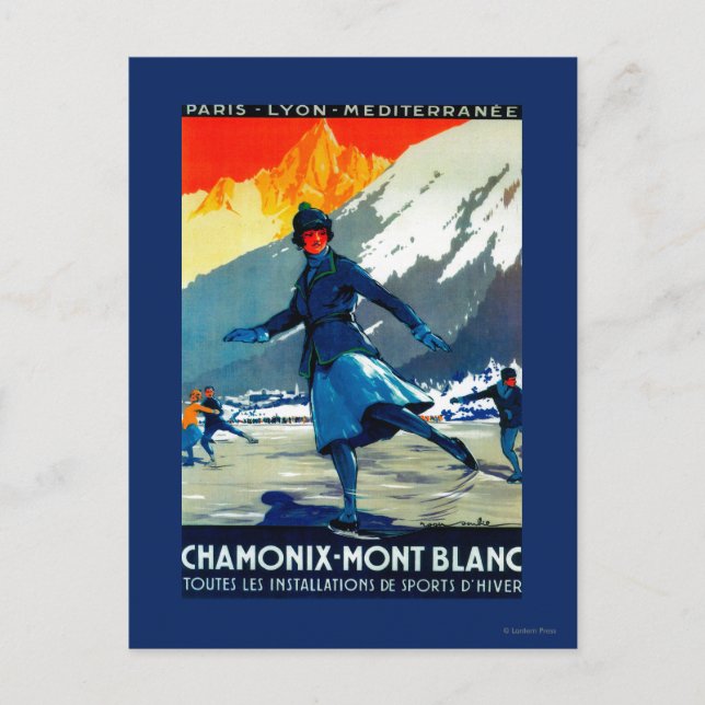 Postal Afiche de cosecha Chamonix-Mont BlancEuropa (Anverso)