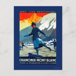 Postal Afiche de cosecha Chamonix-Mont BlancEuropa
