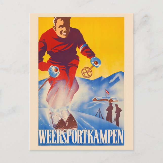 Postal Afiche de cosecha de 1944 de Weersportkampen Paíse (Anverso)